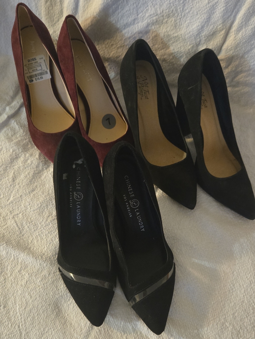 Chinese Laundry Black Pointed Toe Pumps